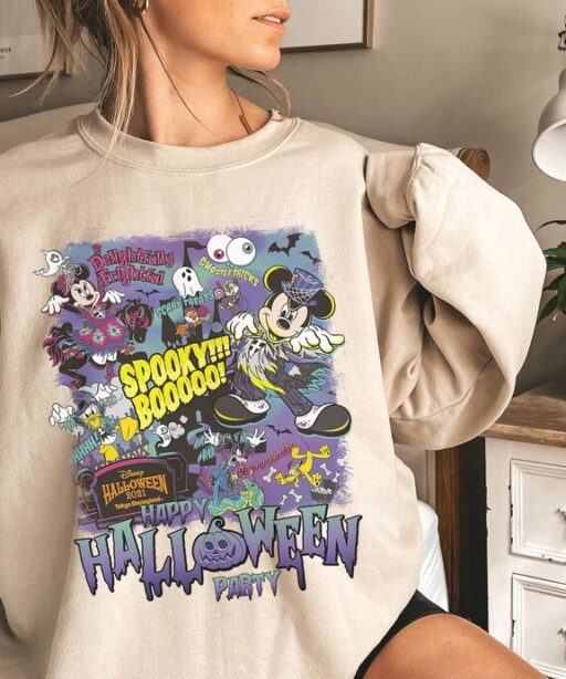 Mickey Halloween 2023 Spooky Boo Shirt | Trick or Treat Shirt | Mickeys Not So Scary Shirt | Halloween Party Shirt