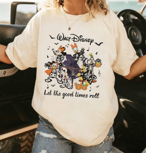 Mickey Minnie Skeleton Shirt | Mickey and Friends Shirt | Trick or Treat Shirt | Mickeys Not So Scary Shirt | Halloween Party Shirt