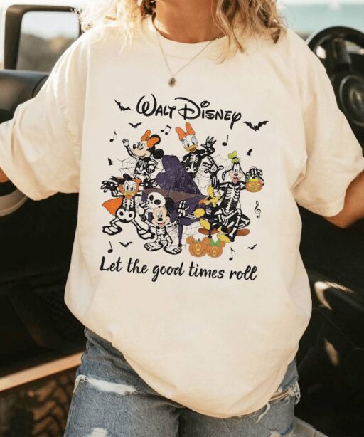 Mickey Minnie Skeleton Shirt | Mickey and Friends Shirt | Trick or Treat Shirt | Mickeys Not So Scary Shirt | Halloween Party Shirt