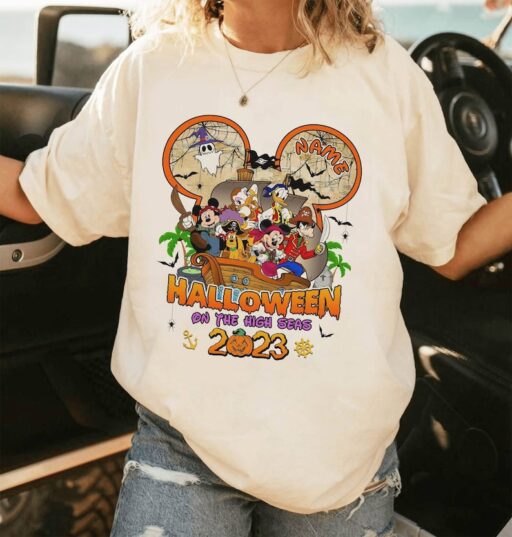 Retro Disneyland Halloween Family Shirt | Family Halloween Vacation Shirt | Mickey And Friends Halloween Sweatshirt | Halloween Cruise