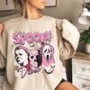 Horror Characters Checkered Spooky Vibes Shirt | Horror Halloween Shirt | Michael Myers Ghost Face Jason Voorhees Shirt | Scary Movie Shirt