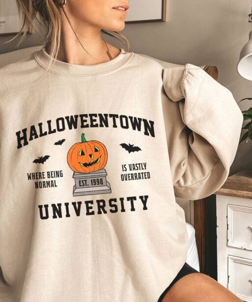 Vintage Halloweentown 1998 Sweatshirt | Halloweentown University Sweater| Pumpkin Fall Sweatshirt Halloweentown Shirt | Halloween Shirt