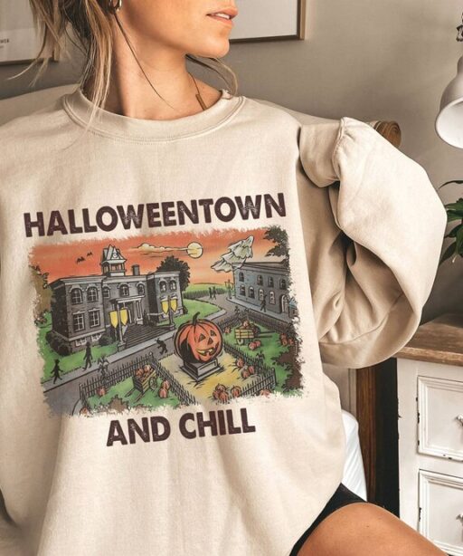 Vintage Halloweentown 1998 Sweatshirt | Halloweentown University Sweater| Pumpkin Fall Sweatshirt Halloweentown Shirt | Halloween Shirt