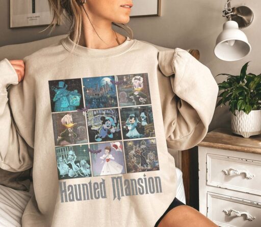 The Haunted Mansion Shirt | Hitchhiking Ghosts Shirt | Retro Halloween Tshirt | Disneyland Trip Shirt | Stretching Room Shirt