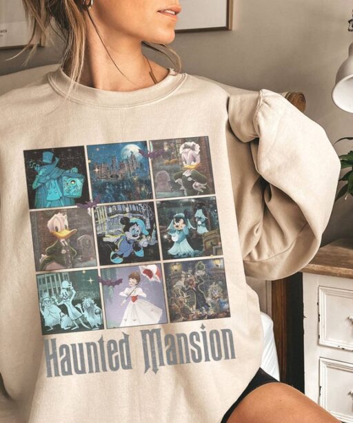 The Haunted Mansion Shirt | Hitchhiking Ghosts Shirt | Retro Halloween Tshirt | Disneyland Trip Shirt | Stretching Room Shirt