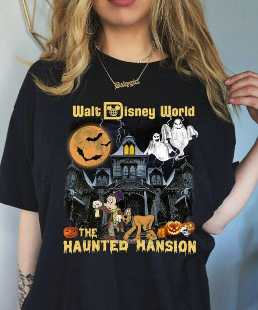 Vintage The Haunted Mansion Shirt | Mickey And Friends Halloween