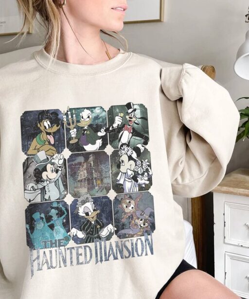 Retro The Haunted Mansion Shirt | Halloween Party | Mickey And Friends Shirt | Disneyland Halloween | Haunted Mansion | Hitchhiking Ghosts