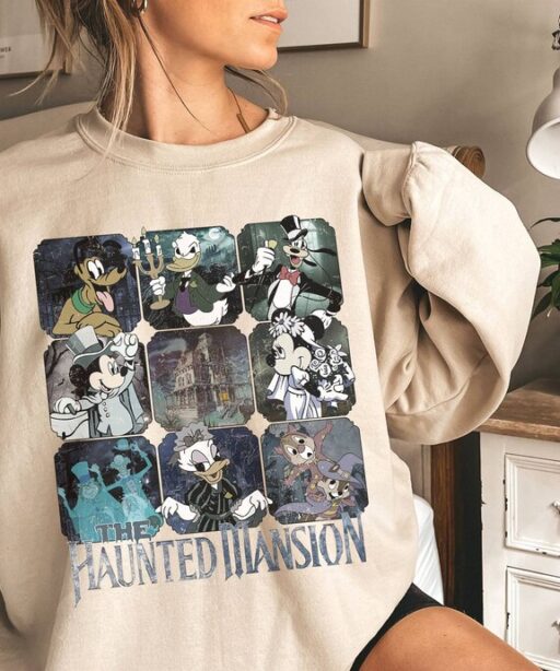 Retro The Haunted Mansion Shirt | Halloween Party | Mickey And Friends Shirt | Disneyland Halloween | Haunted Mansion | Hitchhiking Ghosts