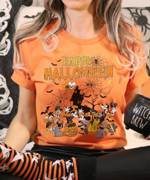 Mickey Mouse Halloween 2023 Shirt | Happy Halloween Shirt | Mickey and Friends Halloween | Disneyland Family Trip Shirt | Halloween Party