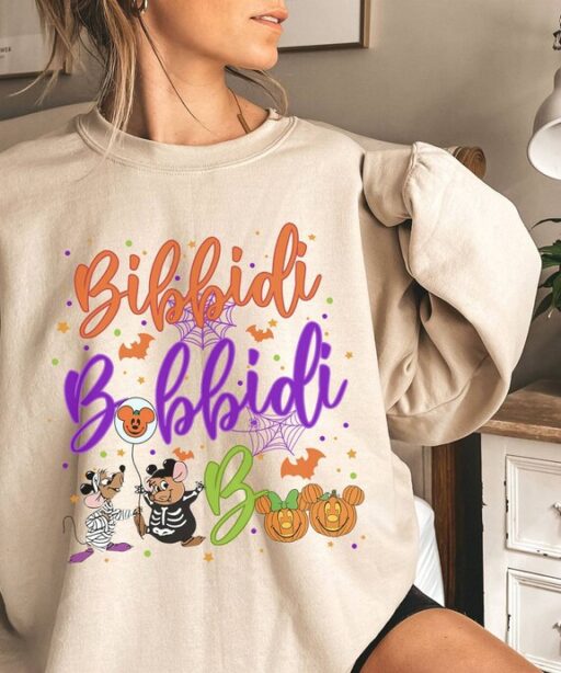 Bibbidi Bobbidi Boo Halloween Shirt | Jaq And Gus Halloween Shirt | Mickey Pumpkin Shirt | Mickey Halloween Shirt | Disneyland Halloween