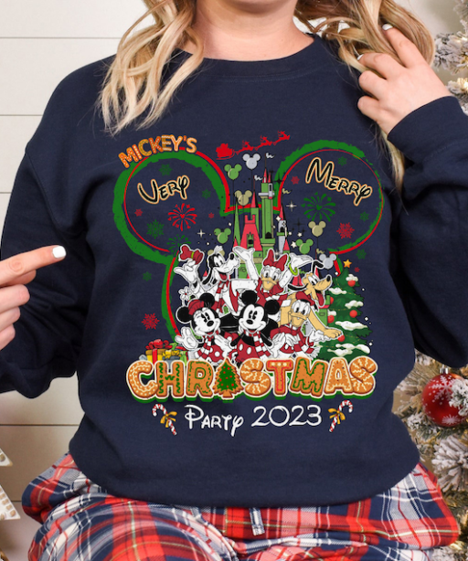 Mickey's Very Merry Christmas Party 2023 Shirt, Disney Family Matching Shirt, Mickey Mouse Tee, Holiday T-Shirt, Disney Xmas Party T-shirt