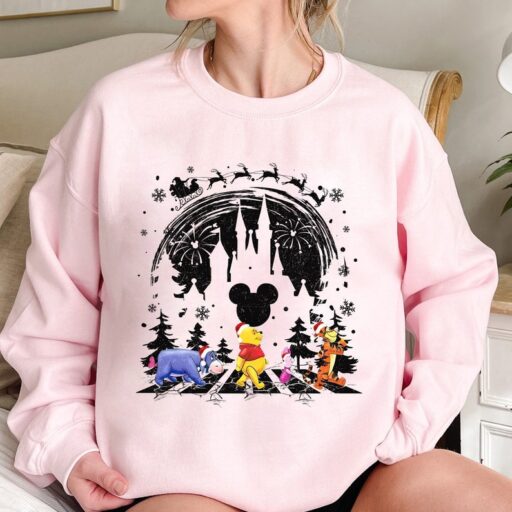 Retro Winnie The Pooh Christmas Sweatshirt, Pooh Shirt, Winnie The Pooh Xmas, Pooh And Friends, Disney Winnie The Pooh, Disney Pooh Bear Tee