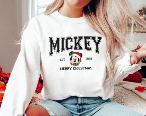 Mickey and Friends Character Christmas Shirt, Disney Family Christmas Sweatshirt, Disneyland Family Christmas Shirt, Disney Christmas Shirt