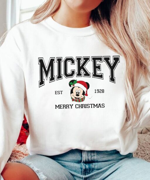 Mickey and Friends Character Christmas Shirt, Disney Family Christmas Sweatshirt, Disneyland Family Christmas Shirt, Disney Christmas Shirt