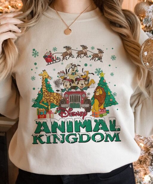 Disney Animal Kingdom Christmas Sweatshirt, Family Matching Christmas Shirt, Safari Mode Shirt, Lion King Christmas, Hakuna Matata Shirt