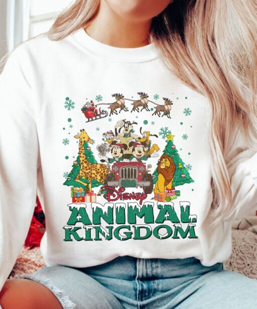 Disney Animal Kingdom Christmas Sweatshirt, Family Matching Christmas Shirt, Safari Mode Shirt, Lion King Christmas, Hakuna Matata Shirt