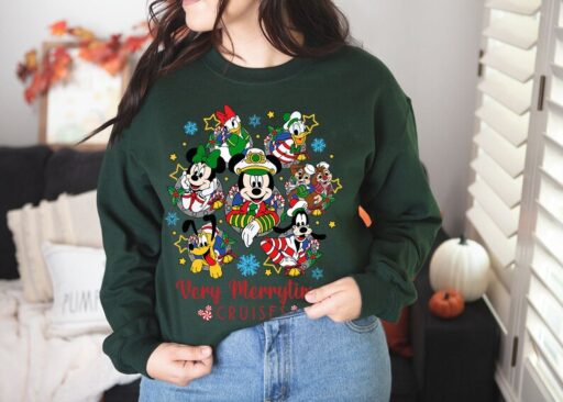 Mickey And Friends Very Merrytime Cruises Shirt, Disneyland Christmas Family Shirts, Christmas Cruise Shirts, Cruise Line Christmas Shirt