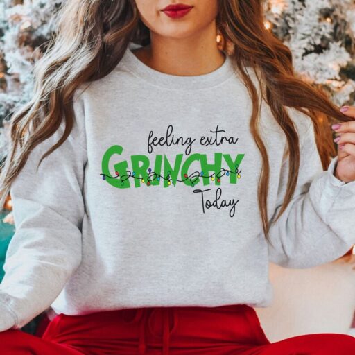 Feeling Extra Grinchy Today Christmas Shirt, Christmas Gift, Family Christmas Shirt, Funny Grinch Shirt, Matching Shirt,Disney, Grinch Shirt