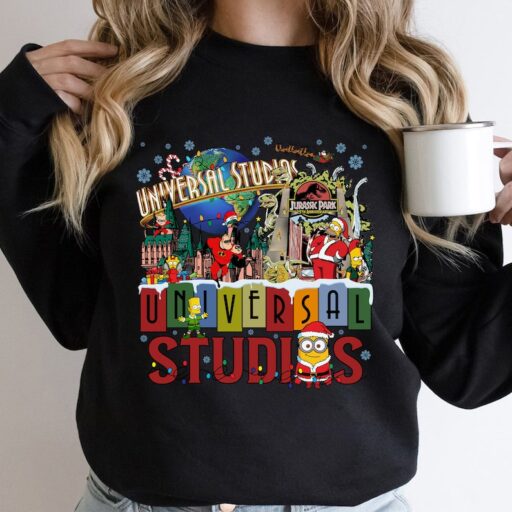 Universal Studios Christmas Shirt, Holiday At Universal 2023 Shirt, Family Christmas Vacation Shirt, Disney World Trip Tee,Hollywood Studios