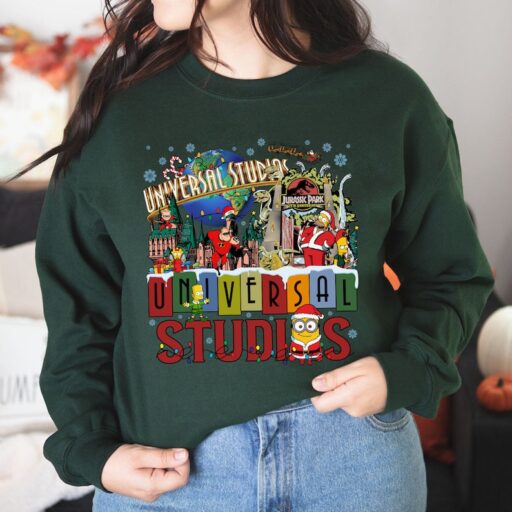 Universal Studios Christmas Shirt, Holiday At Universal 2023 Shirt, Family Christmas Vacation Shirt, Disney World Trip Tee,Hollywood Studios