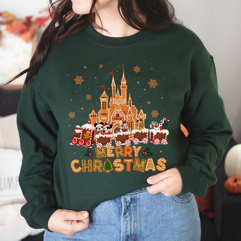 Disney Gingerbread Castle Shirt, Disney Merry Christmas Shirt, Magic Kingdom Merry Christmas Shirt, Merry Christmas Disney Vacation Shirt