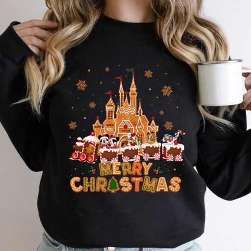 Disney Gingerbread Castle Shirt, Disney Merry Christmas Shirt, Magic Kingdom Merry Christmas Shirt, Merry Christmas Disney Vacation Shirt