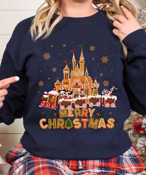 Disney Gingerbread Castle Shirt, Disney Merry Christmas Shirt, Magic Kingdom Merry Christmas Shirt, Merry Christmas Disney Vacation Shirt