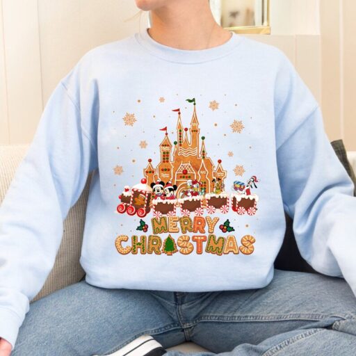 Disney Gingerbread Castle Shirt, Disney Merry Christmas Shirt, Magic Kingdom Merry Christmas Shirt, Merry Christmas Disney Vacation Shirt