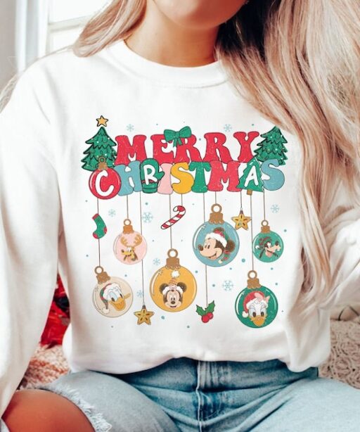 Mickey and Friends Christmas Shirt, All Disney Characters Christmas Shirt, Disney Christmas Shirts, Christmas Crew Tshirt, Disney Trip Sweat