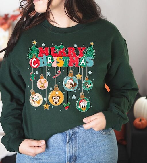 Mickey and Friends Christmas Shirt, All Disney Characters Christmas Shirt, Disney Christmas Shirts, Christmas Crew Tshirt, Disney Trip Sweat