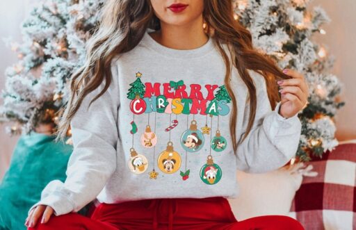 Mickey and Friends Christmas Shirt, All Disney Characters Christmas Shirt, Disney Christmas Shirts, Christmas Crew Tshirt, Disney Trip Sweat