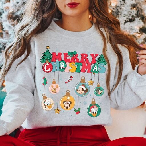 Mickey and Friends Christmas Shirt, All Disney Characters Christmas Shirt, Disney Christmas Shirts, Christmas Crew Tshirt, Disney Trip Sweat