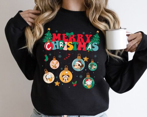 Mickey and Friends Christmas Shirt, All Disney Characters Christmas Shirt, Disney Christmas Shirts, Christmas Crew Tshirt, Disney Trip Sweat