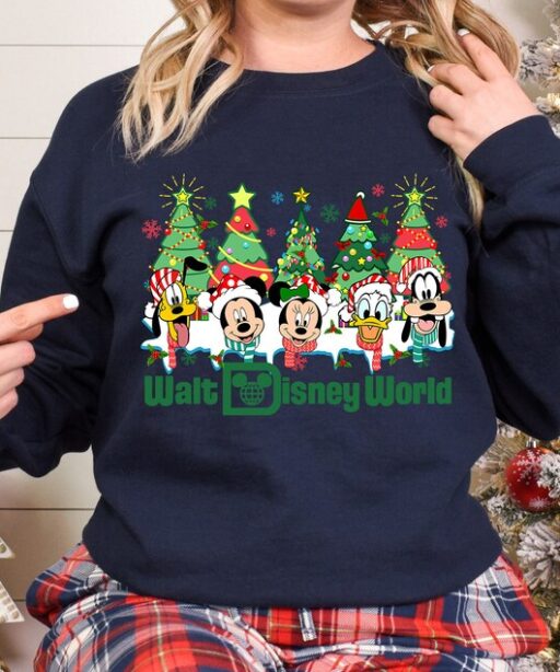 Vintage Walt Disney World Christmas Shirt, Disney Family Christmas Shirt, Mickey and Friends Christmas Shirt, Disney Holiday Shirt