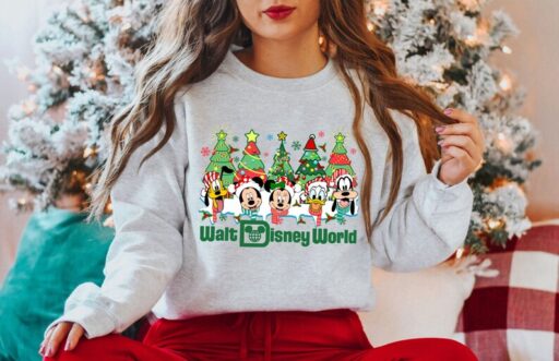 Vintage Walt Disney World Christmas Shirt, Disney Family Christmas Shirt, Mickey and Friends Christmas Shirt, Disney Holiday Shirt