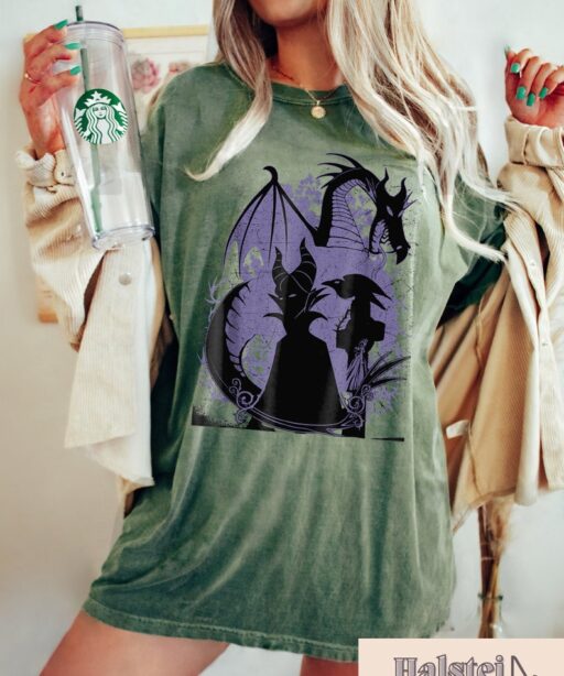 Comfort Colors Vintage Maleficent Shirt, Halloween Villains Shirt, Maleficent Witch Sweatshirt, Disney Halloween 2023 Shirt, Halloween Gift