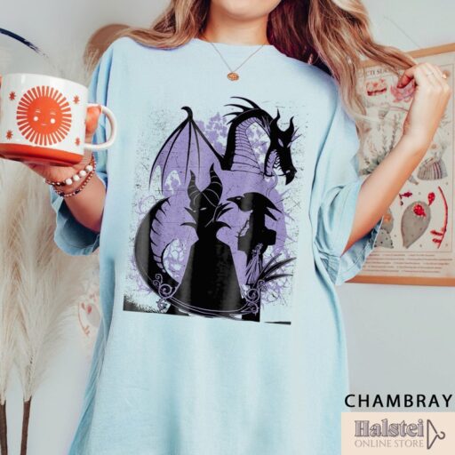 Comfort Colors Vintage Maleficent Shirt, Halloween Villains Shirt, Maleficent Witch Sweatshirt, Disney Halloween 2023 Shirt, Halloween Gift