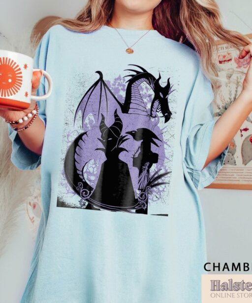 Comfort Colors Vintage Maleficent Shirt, Halloween Villains Shirt, Maleficent Witch Sweatshirt, Disney Halloween 2023 Shirt, Halloween Gift