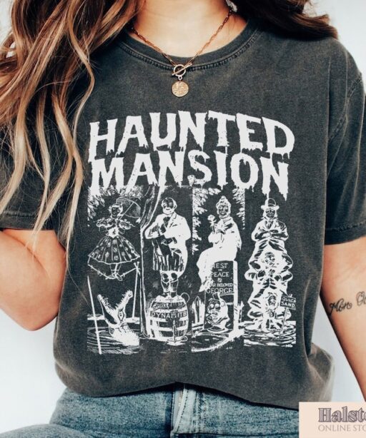 Retro Haunted Mansion Shirt, The Haunted Mansion Shirt, Retro Disney Halloween Shirt, Halloween Party, Halloween Gift