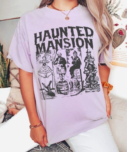 Retro Haunted Mansion Shirt, The Haunted Mansion Shirt, Retro Disney Halloween Shirt, Halloween Party, Halloween Gift