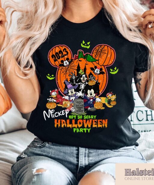 Mickey's Not So Scary Halloween Party Shirts, Mickey and Minnie Halloween Family Shirts, Disney Halloween Shirts, Disney Family Shirt