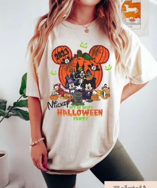 Mickey's Not So Scary Halloween Party Shirts, Mickey and Minnie Halloween Family Shirts, Disney Halloween Shirts, Disney Family Shirt