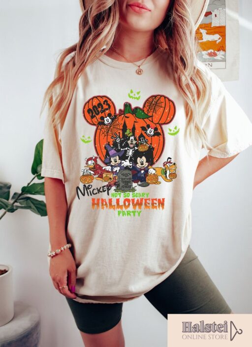 Mickey's Not So Scary Halloween Party Shirts, Mickey and Minnie Halloween Family Shirts, Disney Halloween Shirts, Disney Family Shirt