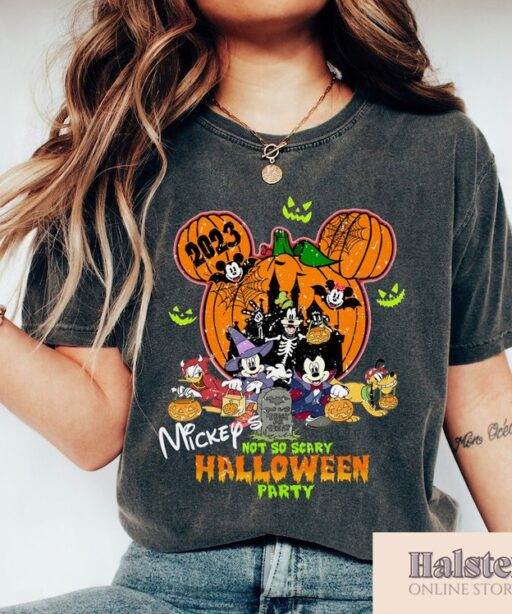 Mickey's Not So Scary Halloween Party Shirts, Mickey and Minnie Halloween Family Shirts, Disney Halloween Shirts, Disney Family Shirt