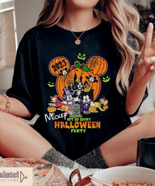 Mickey's Not So Scary Halloween Party Shirts, Mickey and Minnie Halloween Family Shirts, Disney Halloween Shirts, Disney Family Shirt