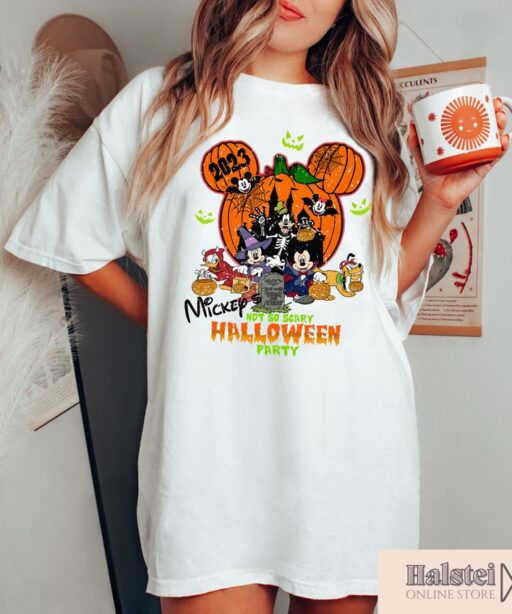 Mickey's Not So Scary Halloween Party Shirts, Mickey and Minnie Halloween Family Shirts, Disney Halloween Shirts, Disney Family Shirt