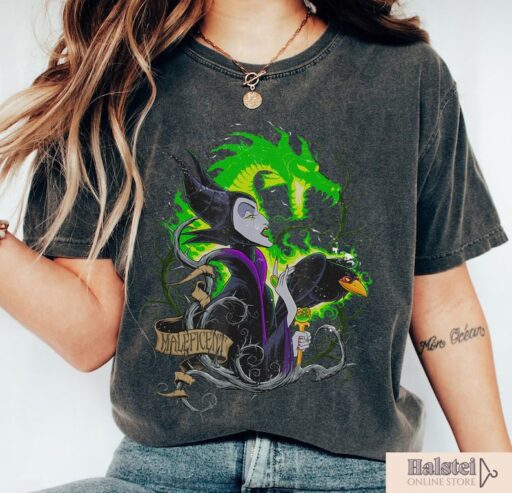 Vintage Maleficent Shirt, Sleeping Beauty Shirt, Disney Halloween Shirt, Disneyland Trip Shirt, Disney Villain Shirt, Halloween Party Shirt