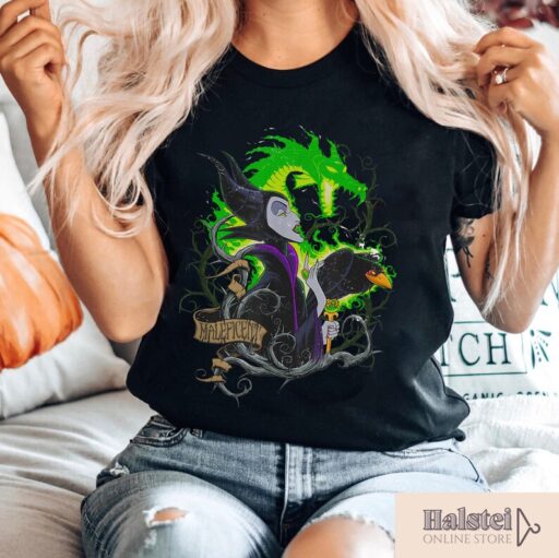 Vintage Maleficent Shirt, Sleeping Beauty Shirt, Disney Halloween Shirt, Disneyland Trip Shirt, Disney Villain Shirt, Halloween Party Shirt
