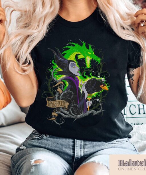 Vintage Maleficent Shirt, Sleeping Beauty Shirt, Disney Halloween Shirt, Disneyland Trip Shirt, Disney Villain Shirt, Halloween Party Shirt