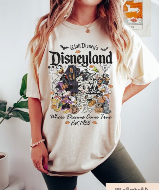 Disney Halloween Vintage T-shirt, Disney Mickey & Friends Halloween, Halloween Disney Family Shirt, Trick Or Treat Disney